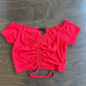 Red Crop Top